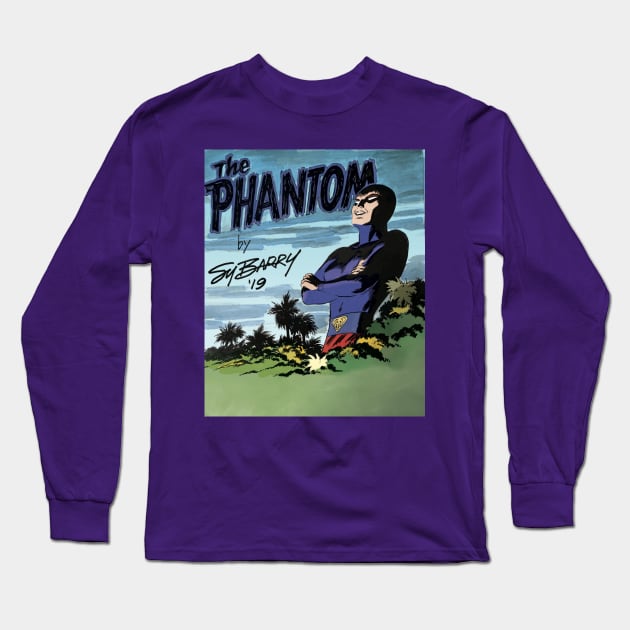 Female Phantom purple Long Sleeve T-Shirt by Sy Barry Studios